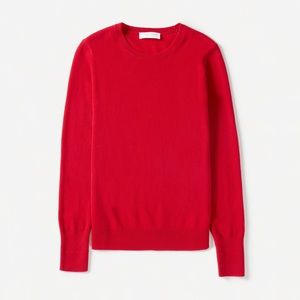 Everlane Cashmere Crew in Ruby